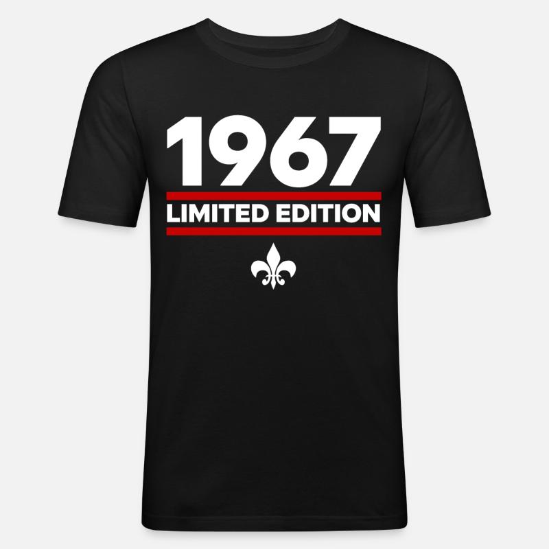 Édition limitée de 1967 - T-shirt près du corps Homme - noir