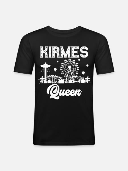 Funfair, Queen, Fair, Fair, Folk Festival - Men's Slim Fit T-Shirt - black