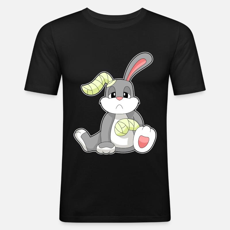 Rabbit Bandage - Men's Slim Fit T-Shirt - black