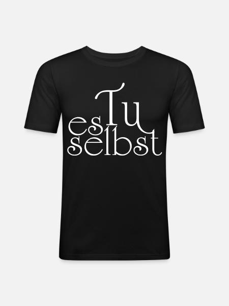 Faites-le vous-même - T-shirt près du corps Homme - noir