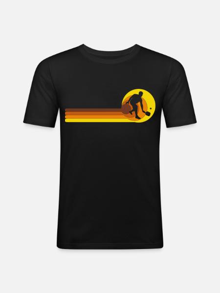 Pickleball Player Pickleball Balls Game - Men's Slim Fit T-Shirt - black