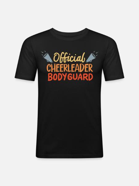 Official Cheerleader Bodyguard - Men's Slim Fit T-Shirt - black