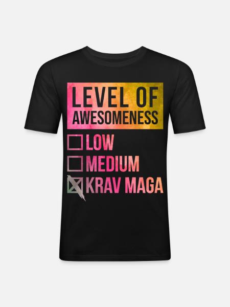 Krav Maga Krav Maga Krav Maga - Men's Slim Fit T-Shirt - black