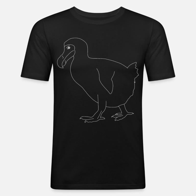 Dodo - Männer Slim Fit T-Shirt - Schwarz