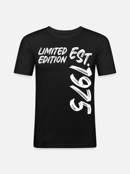Limited Edition Est. 1975 - Men's Slim Fit T-Shirt - black