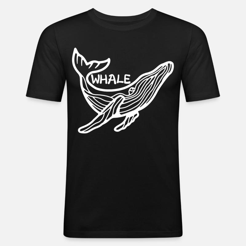Le géant des mers - T-shirt près du corps Homme - noir