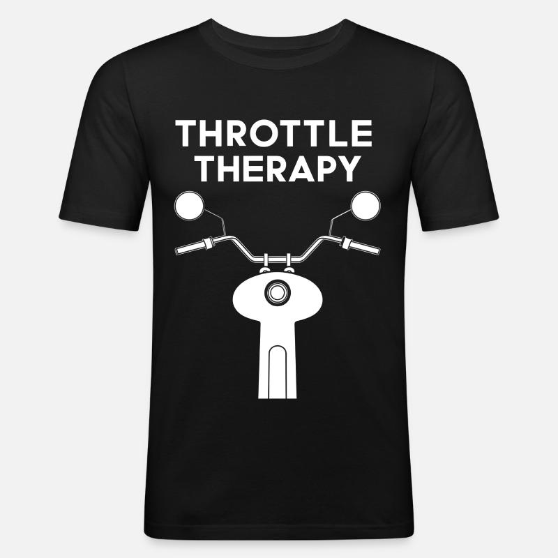 Throttle Therapy - Männer Slim Fit T-Shirt - Schwarz