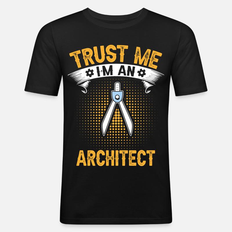 Architects Trust Me Engineering Design - Men's Slim Fit T-Shirt - black