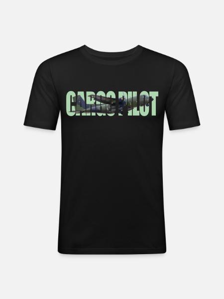Cargo pilot C-160 - Men's Slim Fit T-Shirt - black