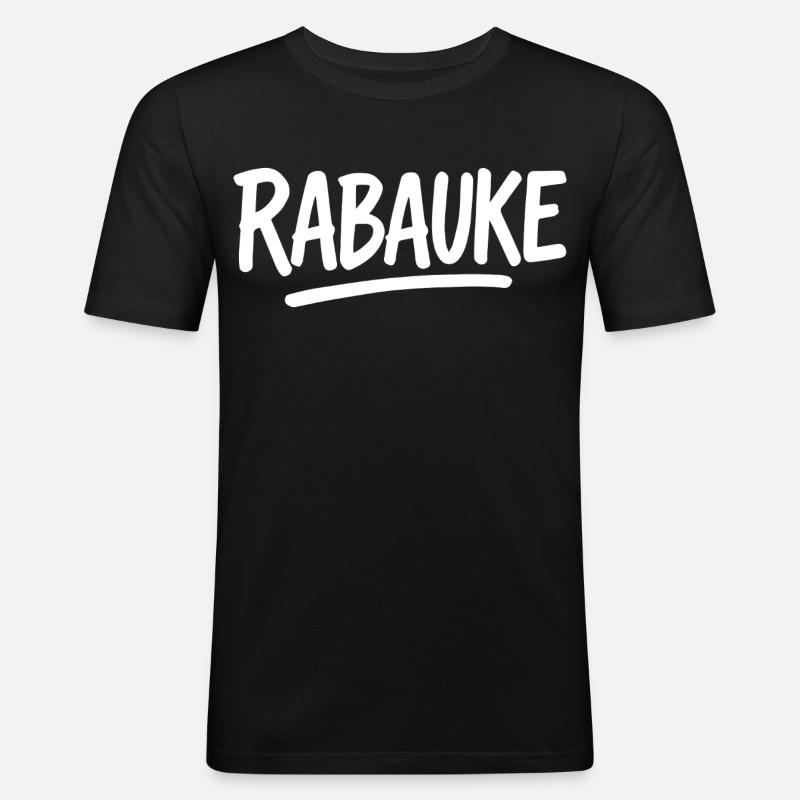 Loubard - T-shirt près du corps Homme - noir