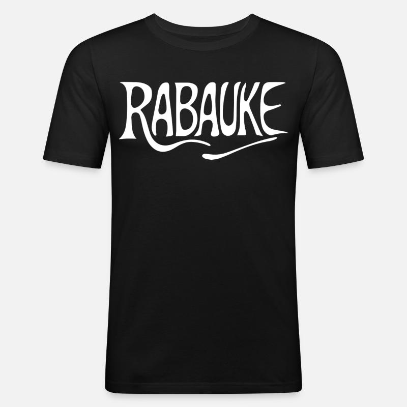 Rabauke - Männer Slim Fit T-Shirt - Schwarz