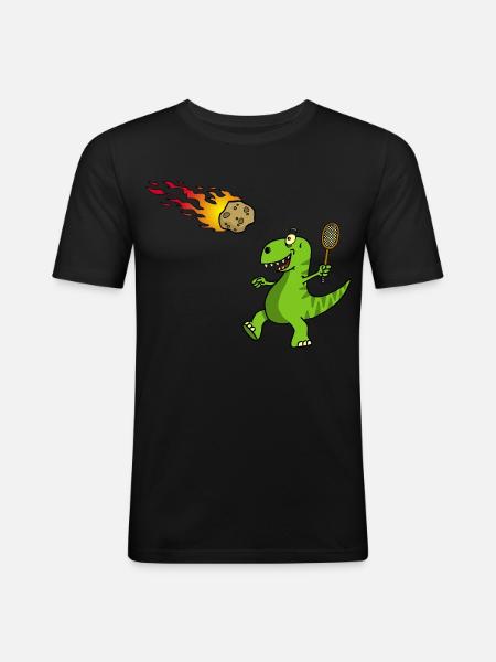 Rücksendung an den Absender - Männer Slim Fit T-Shirt - Schwarz