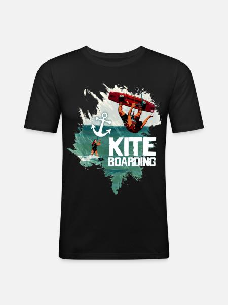 Ride the Wind - Men's Slim Fit T-Shirt - black