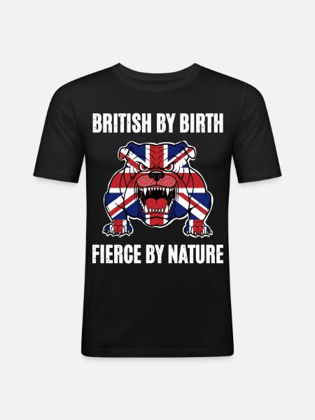 British Bulldog - Men's Slim Fit T-Shirt - black