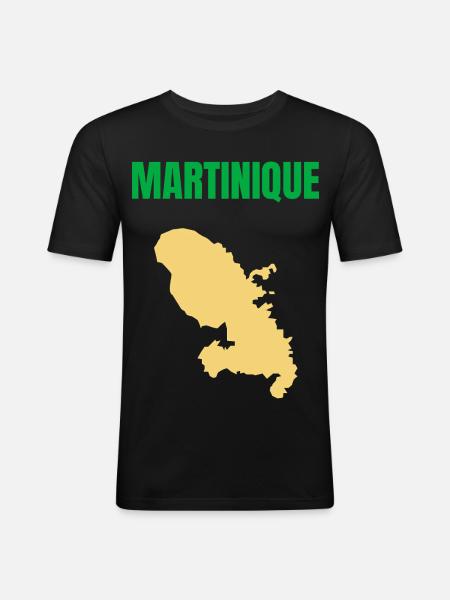 Martinique – West Indies T-shirt - Men's Slim Fit T-Shirt - black