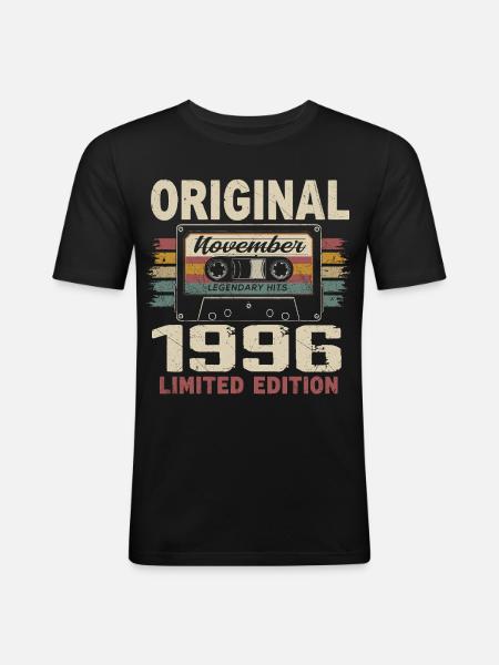November 1996 Gift November 1996 - Men's Slim Fit T-Shirt - black