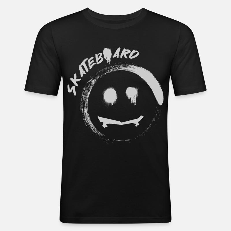 Skateboard - Men's Slim Fit T-Shirt - black