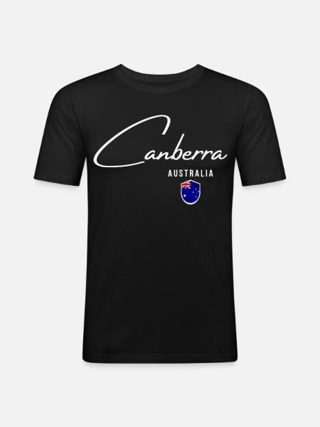 Elegant design Canberra, souvenir Canberra - Men's Slim Fit T-Shirt - black