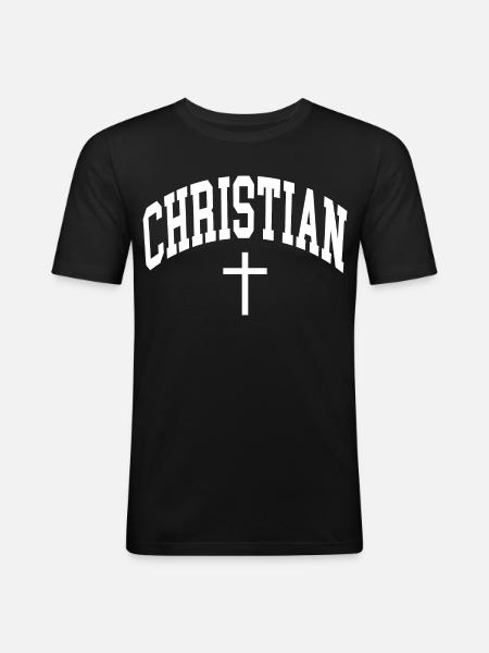 Christian Christ Christianity Christians - Men's Slim Fit T-Shirt - black