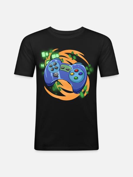 Gamer Gaming - Men's Slim Fit T-Shirt - black