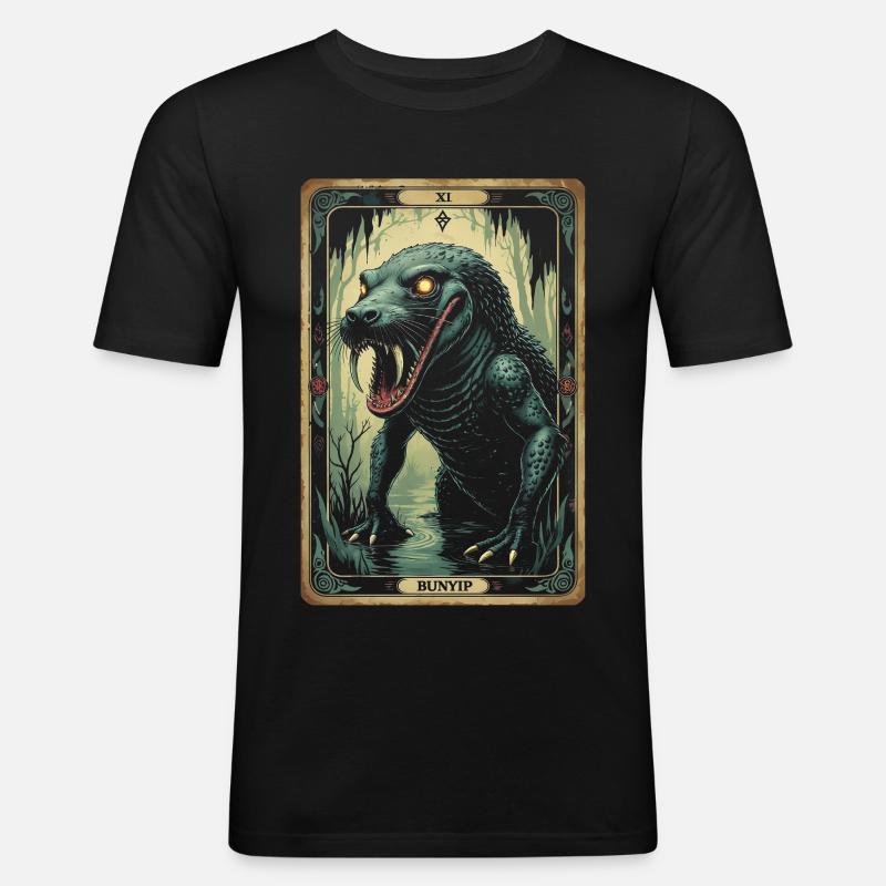 Bunyip Mythological Creatures - Men's Slim Fit T-Shirt - black