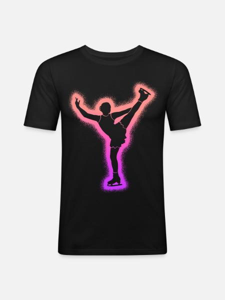 Eiskunstläuferin Eislaufen Mädchen Eiskunstlauf - Men's Slim Fit T-Shirt - black