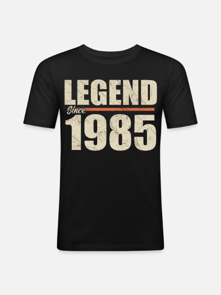 Birthday 1985 | Legend since 1985 - Men's Slim Fit T-Shirt - black