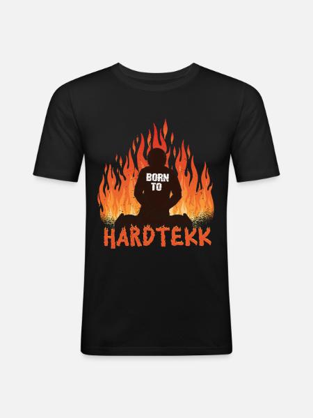 Hardtekk Tekke East Germany - Men's Slim Fit T-Shirt - black