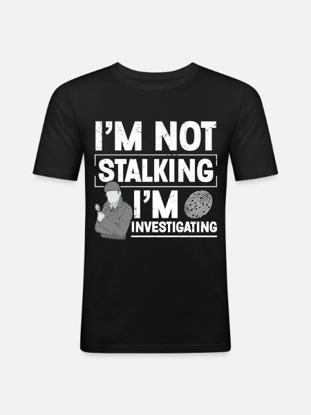 Observation Costume Badge Guard Private - Men's Slim Fit T-Shirt - black
