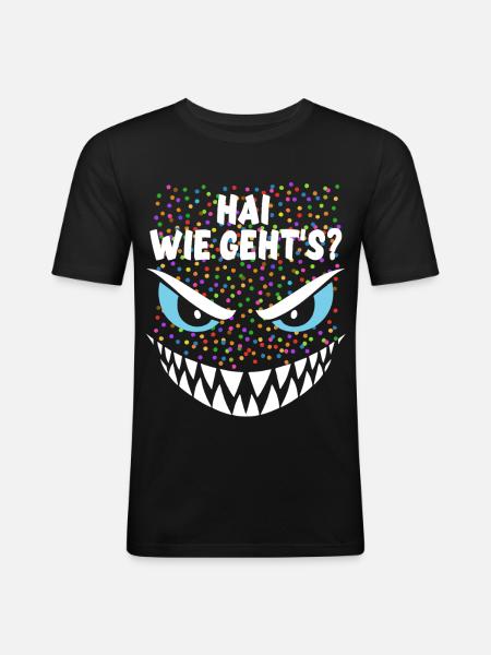 Requin, comment vas-tu ? | Costume, Carnaval, Déguisement - T-shirt près du corps Homme - noir
