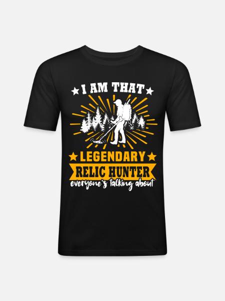 Relic Seeker Detectorist - Men's Slim Fit T-Shirt - black