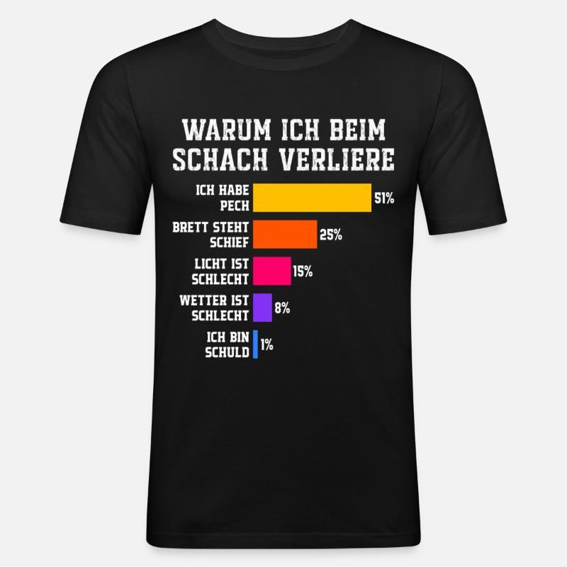 Why I lose at squash Squash - Men's Slim Fit T-Shirt - black