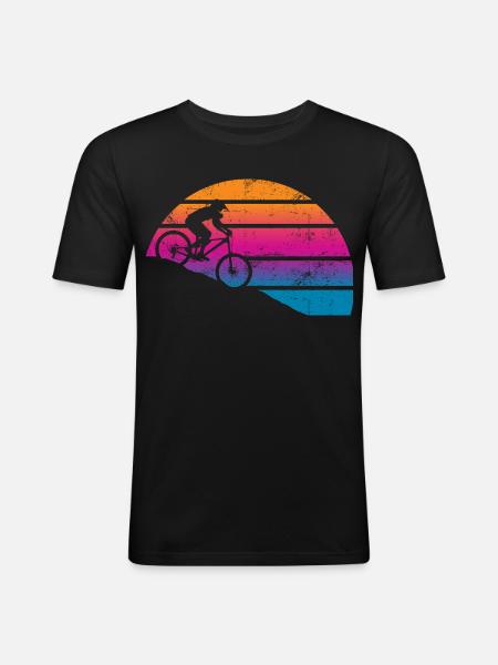 Hrvatska Fussball - Männer Slim Fit T-Shirt - Schwarz