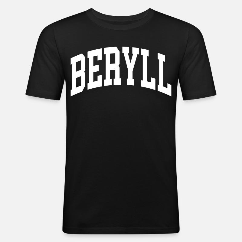 Beryll - Männer Slim Fit T-Shirt - Schwarz