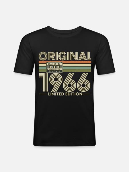 Original 1966 Limited Edition - Men's Slim Fit T-Shirt - black