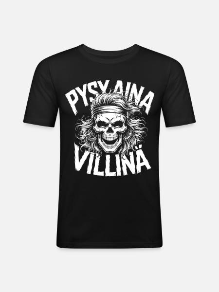 Wild Skull Design - Men's Slim Fit T-Shirt - black