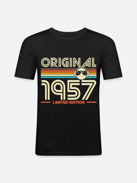 Original 1957 édition limitée - T-shirt près du corps Homme - noir