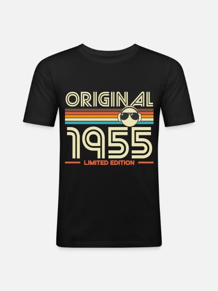 Original 1955 Retro Edition - Men's Slim Fit T-Shirt - black