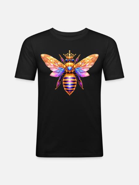 Queen Bee Bienenkönigin - Men's Slim Fit T-Shirt - black