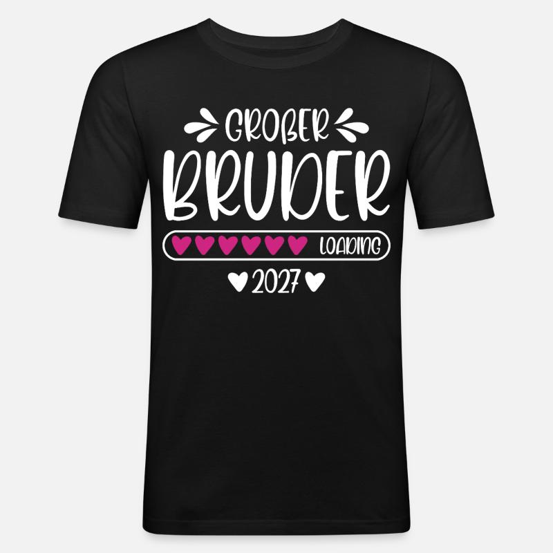 Großer Bruder 2027 loading - Männer Slim Fit T-Shirt - Schwarz