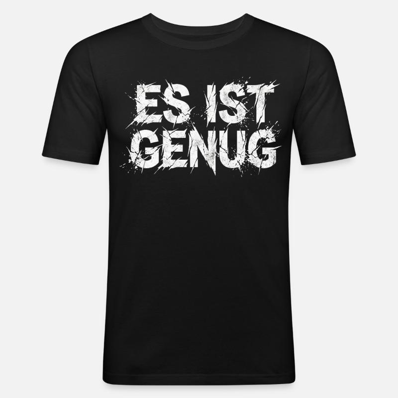 It's enough sarcasm statement - Men's Slim Fit T-Shirt - black