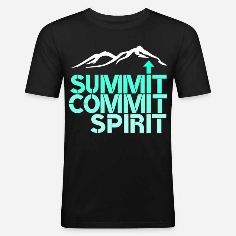 Spirit Commit Summit - Men's Slim Fit T-Shirt - black