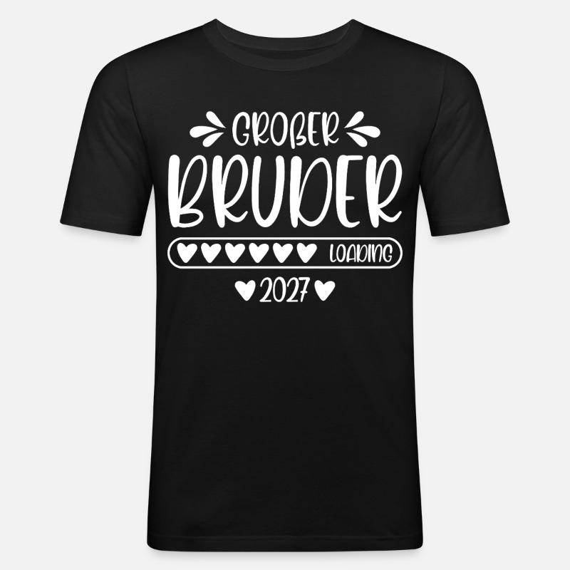 Großer Bruder 2027 loading - Männer Slim Fit T-Shirt - Schwarz