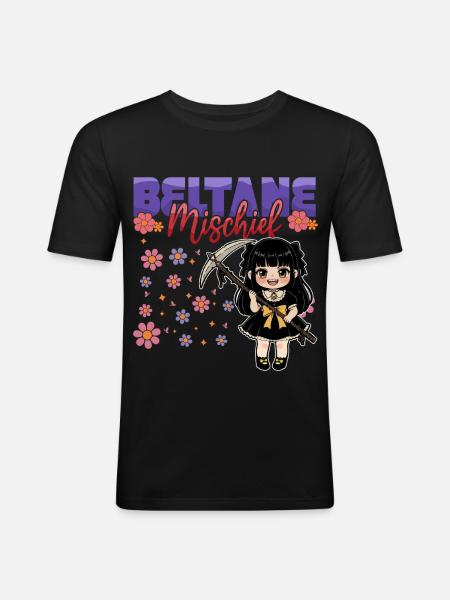 Beltane Blessings May Day Celebrations Pagan - Men's Slim Fit T-Shirt - black