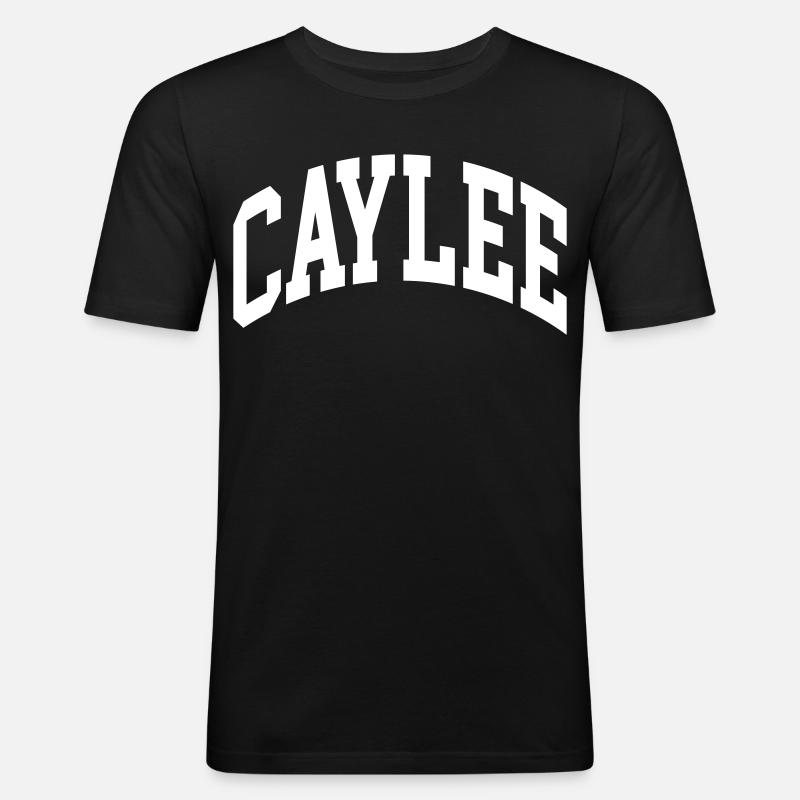 Caylee - Männer Slim Fit T-Shirt - Schwarz