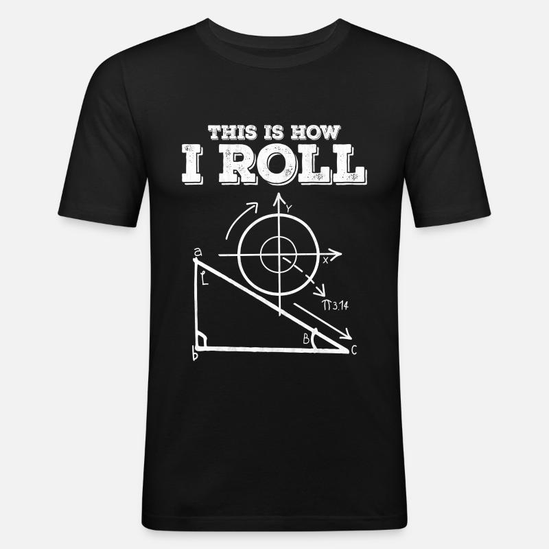 So mache ich ein Mathediagramm - Männer Slim Fit T-Shirt - Schwarz
