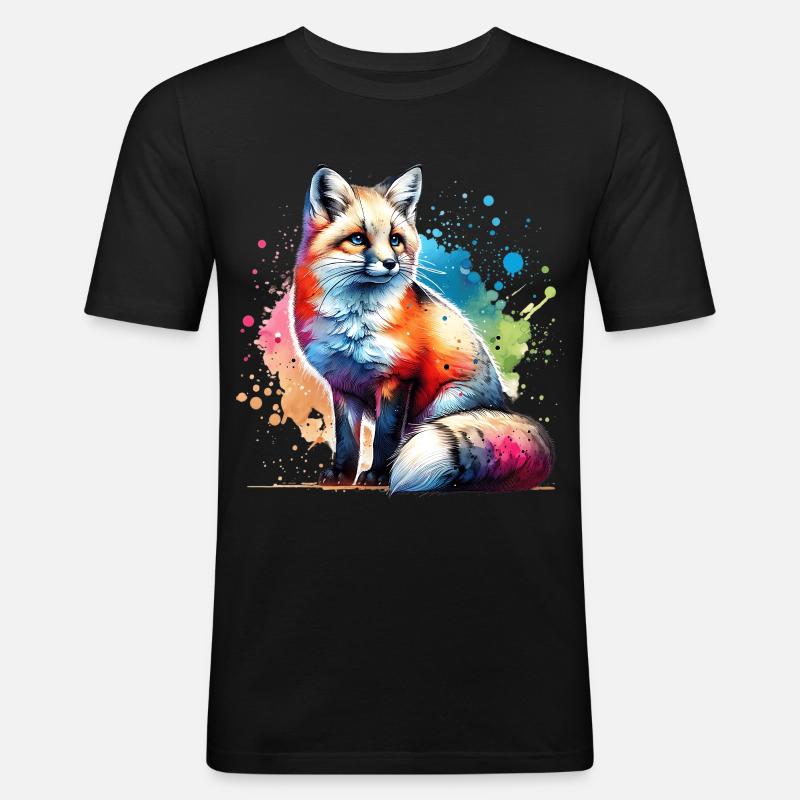 Swiftfuchs Geschenk - Männer Slim Fit T-Shirt - Schwarz