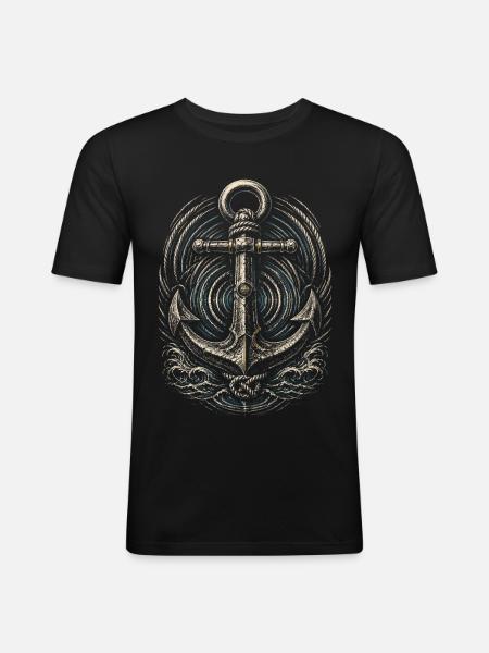 Shanty Choir Sea shanties - Men's Slim Fit T-Shirt - black