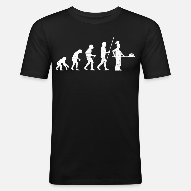Boulanger Evolution Look Vieilli - T-shirt près du corps Homme - noir