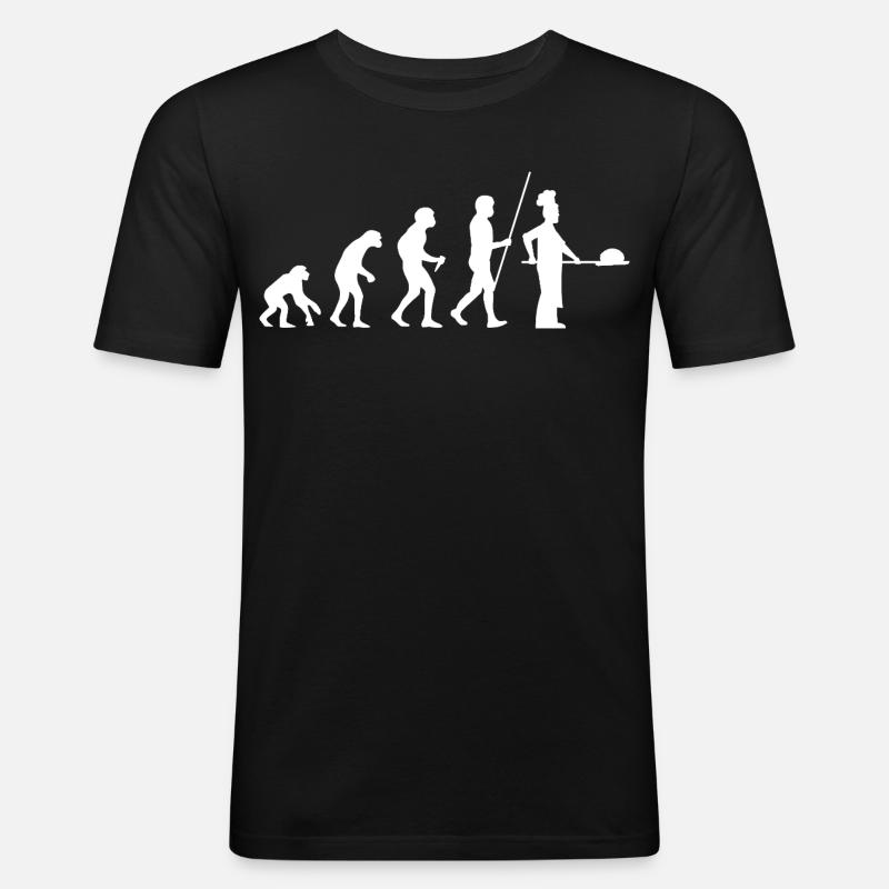 Évolution de Baker - T-shirt près du corps Homme - noir